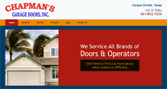 Desktop Screenshot of chapmansgaragedoor.com