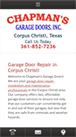Mobile Screenshot of chapmansgaragedoor.com